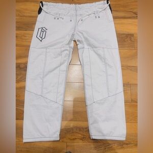 Gameness Pant BJJ Judo Jiu Jitsu MMA, Adult A2 White